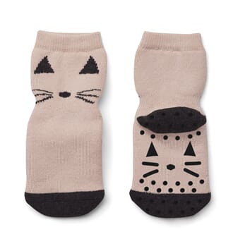 Nellie anti slip socks cat rose - Liewood