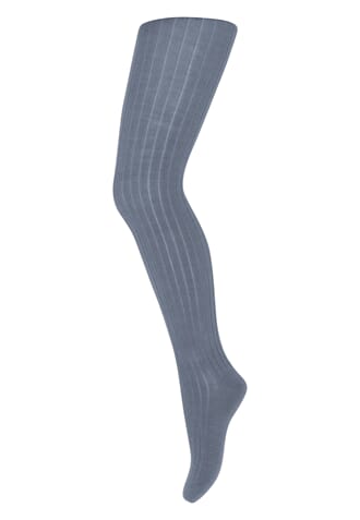 Wool Rib Tights stone blue - MP