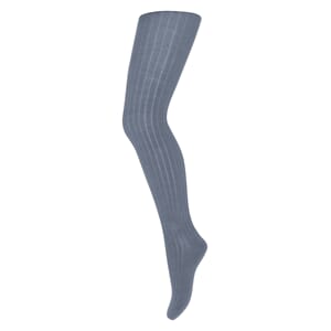 Wool Rib Tights stone blue - MP