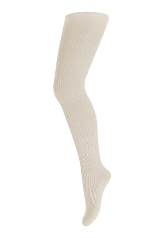 Marley Wool Rib Tights ecru - MP
