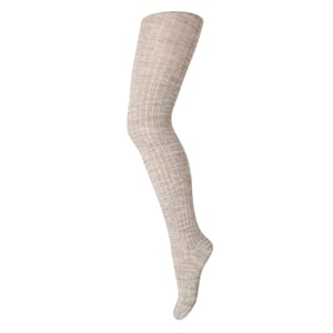 Wool Rib Tights light brown melange - MP