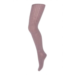 Wool Rib Tights dark purple dove - MP