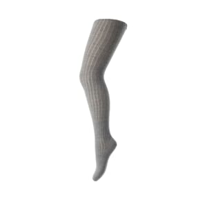 Wool Rib tights grey marled - MP