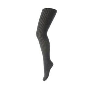 Wool Rib Tights dark grey - MP