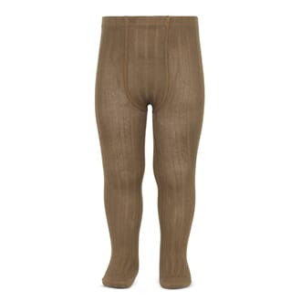 Strømpebukse rib Tobacco - Condor
