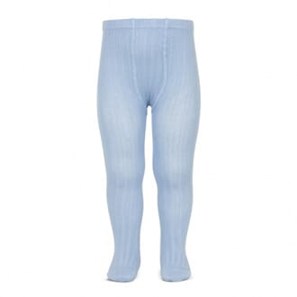 Strømpebukse rib Light Blue - Cóndor