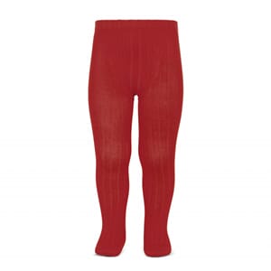 Strømpebukse rib red - Cóndor