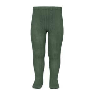 Strømpebukse rib Lichen green - Cóndor