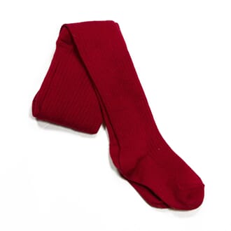 Rib Baby Tights - fw19 Red - MeMini