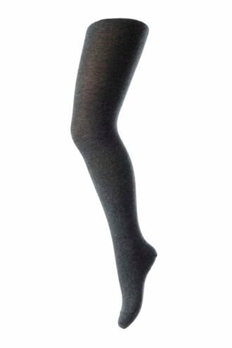 Wool/Cotton Tights dark grey melange - MP