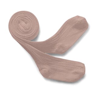 Ribbed Tights Rose - Collegien
