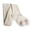 Glitter Ribbed Tights Offwhite - Collegien