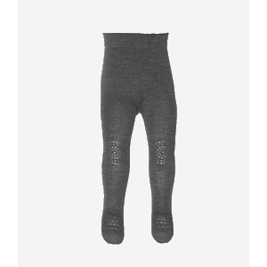 Wool Crawling Tights Dark Grey Melange - GoBabyGo