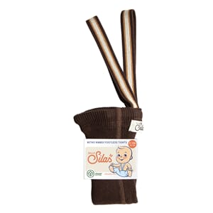 Leggings med seler Chocolate Brown Striped- Silly Silas