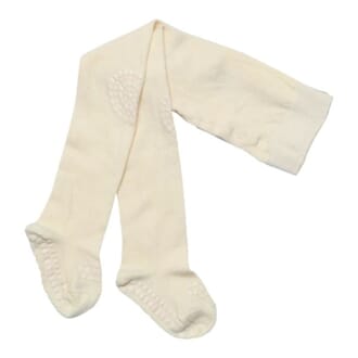 Crawling Tights Cotton Off White - GoBabyGo