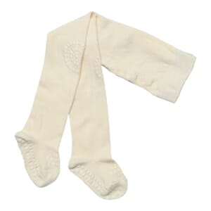 Crawling Tights Cotton Off White - GoBabyGo