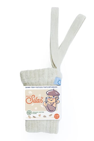 Granny Teddy Leggings med seler Cream Blend - Silly Silas