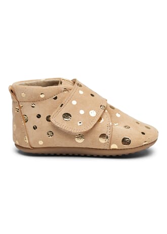 Beginners Velcro beige gold dot - PomPom