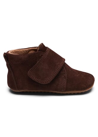 Beginners Velcro brown suede - PomPom