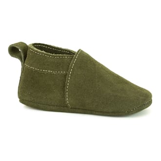 Softies shoe green suede - Pom Pom