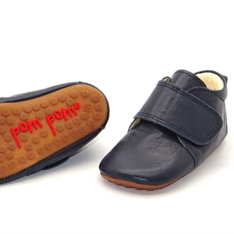 Beginners velcro shoe navy - Pom Pom