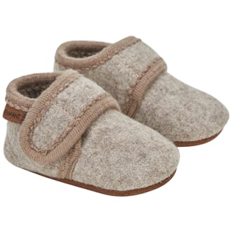 Baby Wool slippers sand melange - En Fant