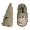 Leather Slippers Lion safari green - MP
