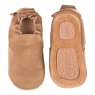 Delicate Leather Slippers cognac - MP