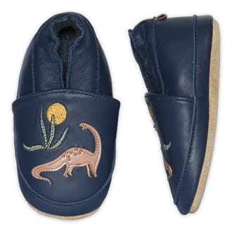 Dinosaur Leather Slippers navy academy - MP