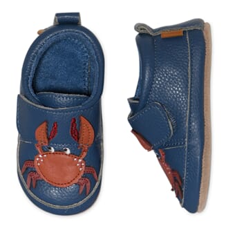 Crabbie Leather Slippers blue shadow - MP