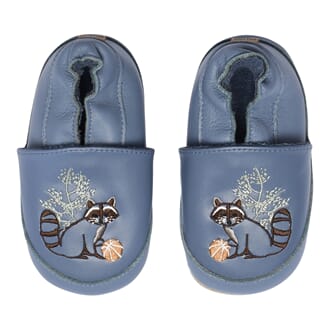 Leather slippers racoon Bluefin - MP