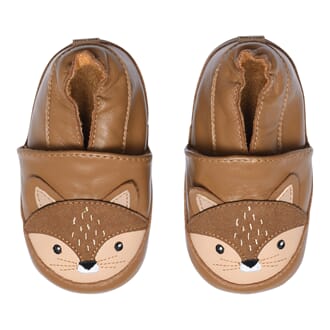 Leather slippers squirrel congac - MP