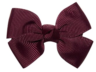 Sløyfe medium Burgundy - Den lille prikken