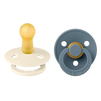 Bibs colour str 1 (2 pk) Ivory & Petrol