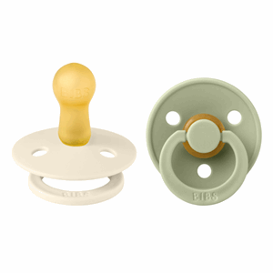 Bibs colour str 3 (2 pk) Ivory & sage