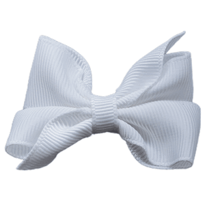 Sløyfe medium offwhite w/tails - Den Lille Prikken