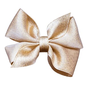 Sløyfe medium Gold Metallic w/tails - Den lille prikken