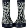 Rubber Boots Alpha ink flowers - Wheat