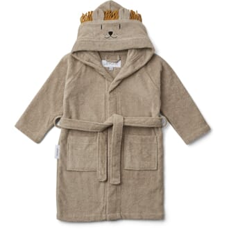 Lily bath robe Lion stone beige - Liewood