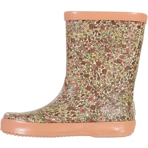 Rubber Boot barely beige flowers - Wheat